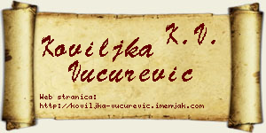 Koviljka Vučurević vizit kartica